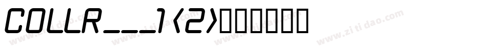 COLLR___1 (2)字体转换